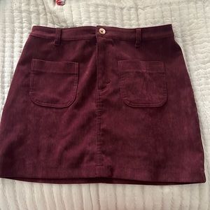 Corduroy Mini Skirt